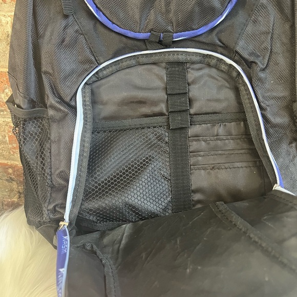 NASM Black & Blue Sporty Backpack with Padded Straps - Picture 2 of 7